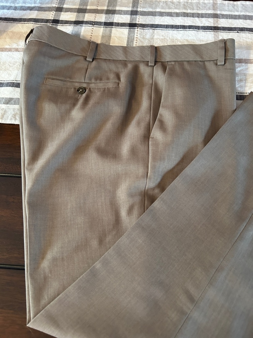 Van Heusen Men's Taupe Dress Pants